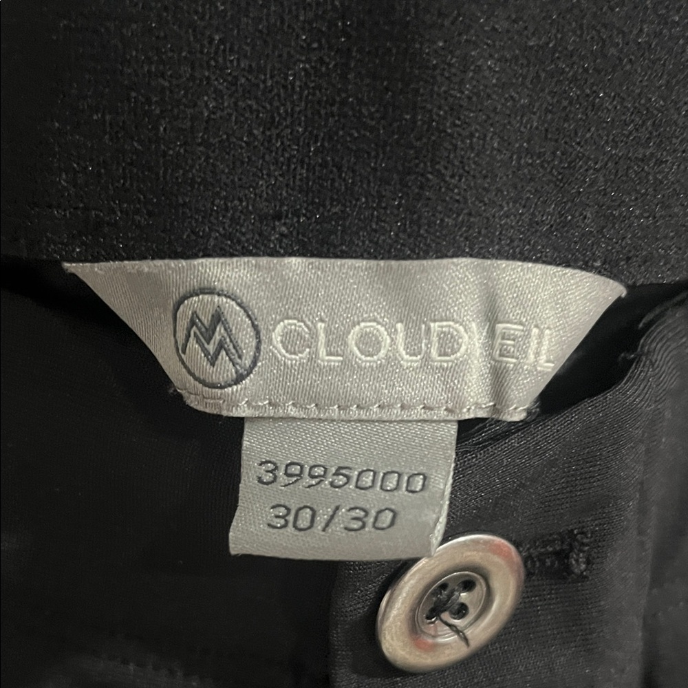 Cloudveil Sophisticated Men's Black Dress Trousers 30X30 - Picture 2 of 10